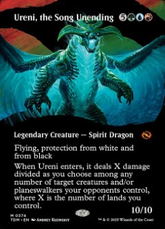 Ureni, the Song Unending Tarkir- Dragonstorm Borderless Clan Showcases